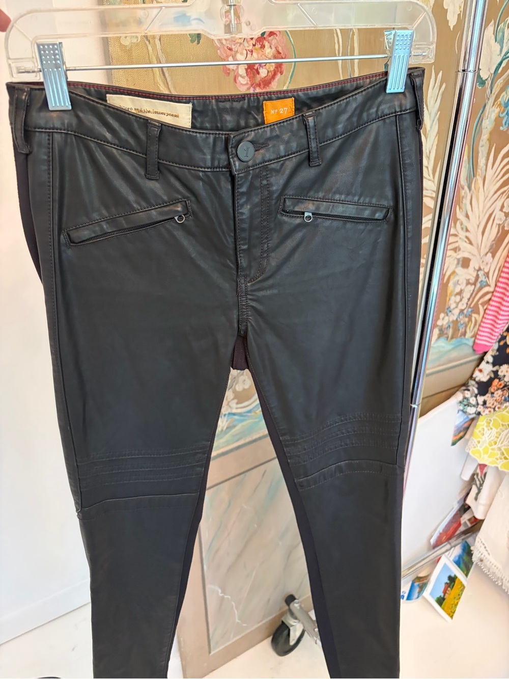Pilcro and the Leatherpress (anthropology) Black Skinny Faux Leather pants